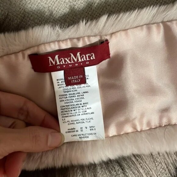 NWOT MaxMara Fur Scarf - Picture 6 of 12